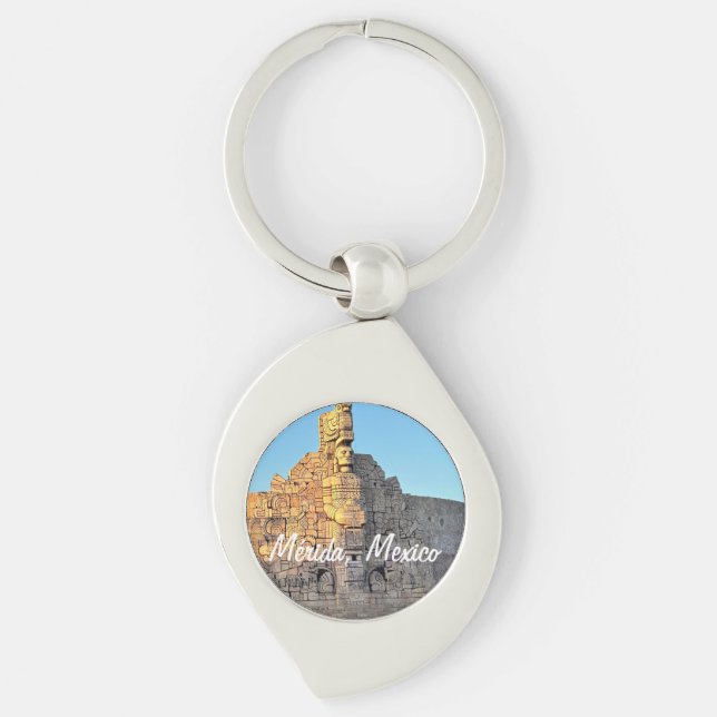 Merida, Mexico - Metal Keychain (Front)