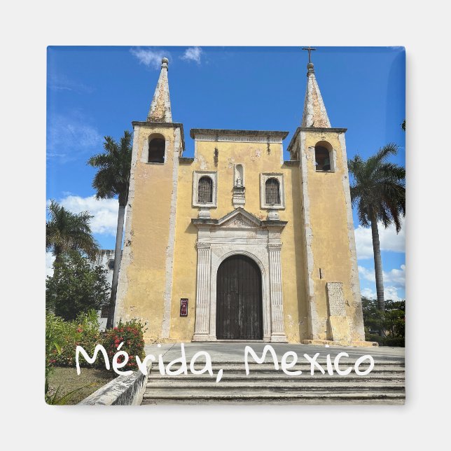Merida, Mexico - Square Magnet (Front)