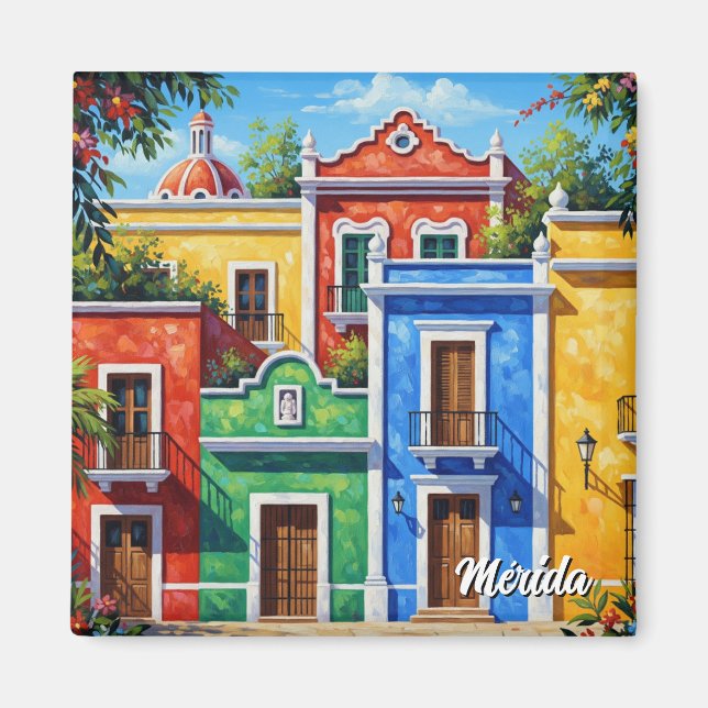 Merida Mexico Travel Magnet (Front)