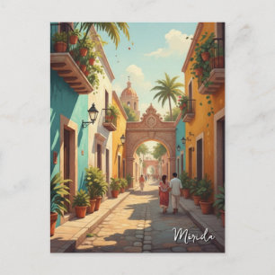 Merida Mexico Travel Postcard