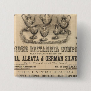 Meriden Britannia Company 15 Cm Square Badge