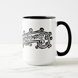 Meriden Fire Arms Engraved Scroll Logo Mug