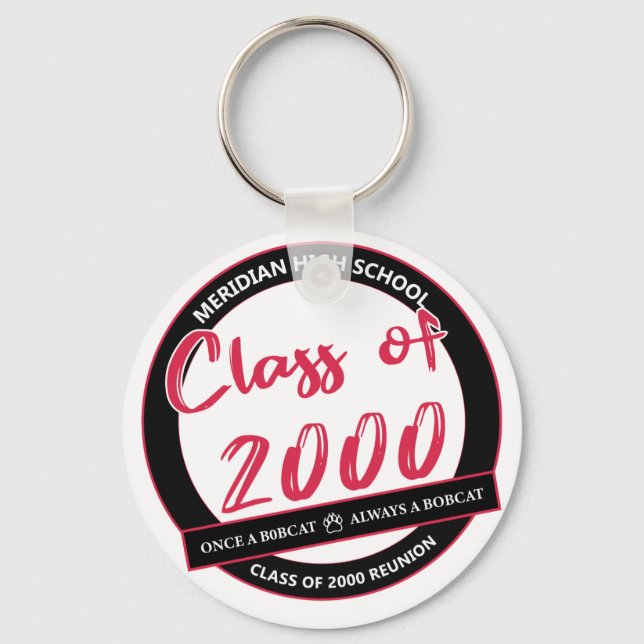 Meridian Class of 2000 Reunion Keychain (Front)