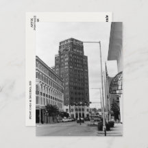 Meridian, MS Downtown Scene Photo Postcard