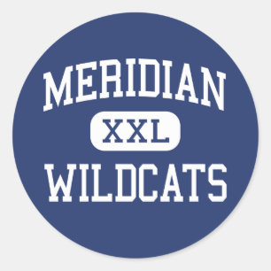 Meridian - Wildcats - High - Meridian Mississippi Classic Round Sticker
