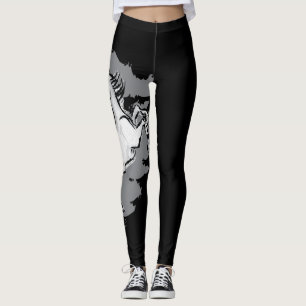 Meridies Horse - Grey Swirl Leggings