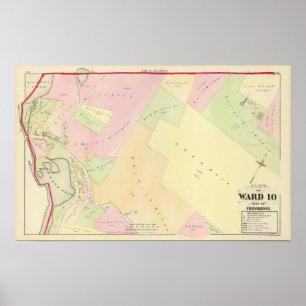 Merino Pond and Manton Pond Atlas Map Poster