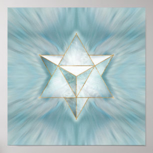 Merkabah - Light Marble Poster
