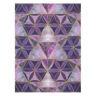 Merkabah on Flower of life pattern Tablecloth