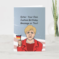 Merkel with German Flag - - 