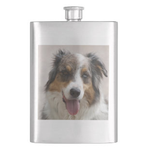 merle aussie hip flask