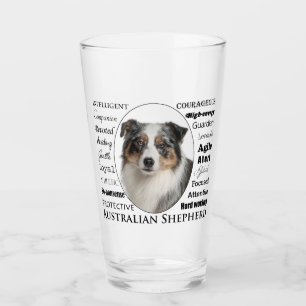 Merle Australian Shepherd Glass