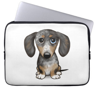 Merle Dapple Dachshund Cute Wiener Dog Laptop Sleeve