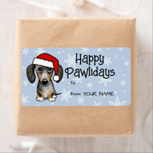 Merle Dapple Dachshund Dog Christmas To From Gift