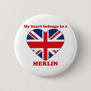 Merlin 6 Cm Round Badge