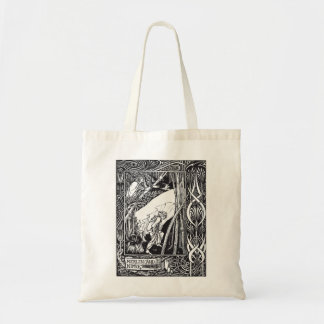 Merlin and Nimue, by Aubrey Beardsley - HD Tote Bag