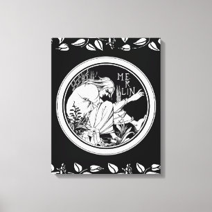 Merlin Art Nouveau fantasy Canvas Print