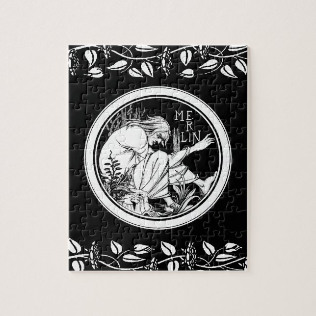 Merlin Art Nouveau fantasy Jigsaw Puzzle (Vertical)