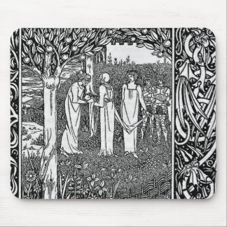 Merlin, by Aubrey Beardsley - HD Mouse Pad