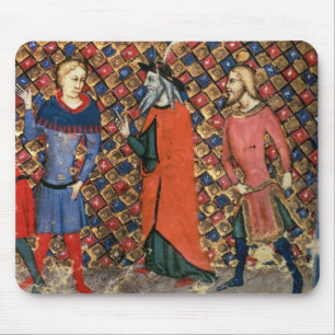 Merlin tutoring Arthur Mouse Pad