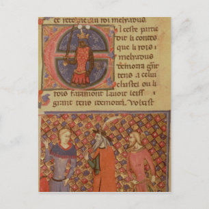 Merlin tutoring Arthur Postcard