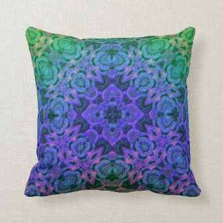 Merlin's Underwater Cottage Garden Mandala Pillow