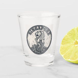 Merlion Singapore Shot Glass