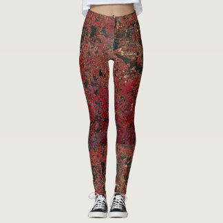 Merlot Gold Luxe Textured Leggings
