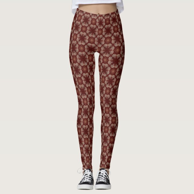 Merlot medallion leggings (Front)