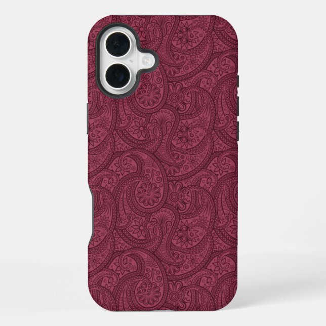 Merlot Paisley iPhone Case (Back)