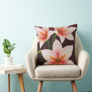 Merlot Radiance Lily Cushion