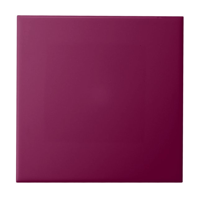 Merlot Solid Colour | Classic | Elegant Ceramic Tile (Front)