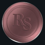 Merlot Wine Double Monogram Wedding Wax Seals<br><div class="desc">These elegant traditional style serif 2 Letter double Monogram Faux Wax Seal Stickers in the Merlot Wine Red colorway will make the perfect finishing touch to your save the dates, wedding invitations, or other special occasion stationery. Seal your envelopes or favour bags easily and beautifully with the look of real...</div>
