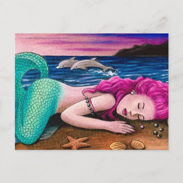 mermaid 12 postcard (Front)
