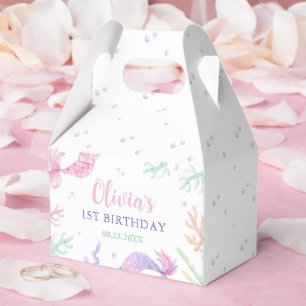 Mermaid 1st Birthday Party Oneder The Sea Favour Box