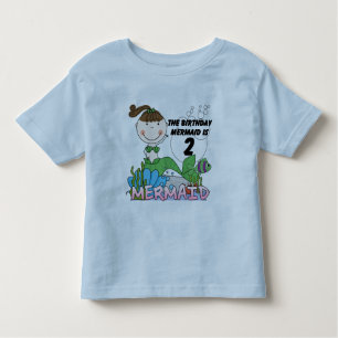 Mermaid 2nd Birthday Tshirts and Gifts