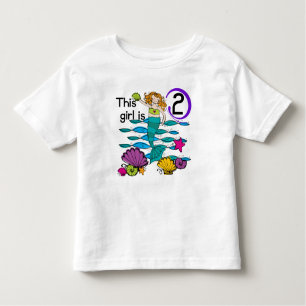 Mermaid 2nd Birthday Tshirts and Gifts