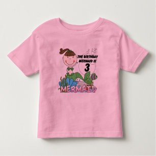 Mermaid 3rd Birthday Tshirts and Gifts