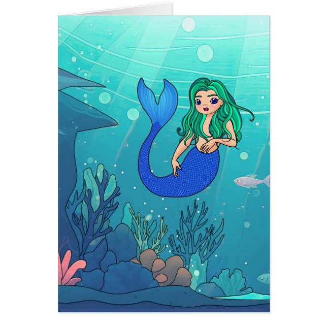 Mermaid - 5" x 7" Art Card (Front)