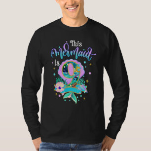 Mermaid 9th Birthday Outfit For Girls 9 Years Old T-Shirt