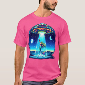 Mermaid Abduction Alien Invasion Funny Ufo Spacesh T-Shirt