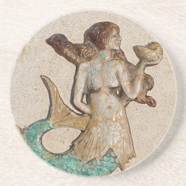 Mermaid Absorbent Coaster (Front)