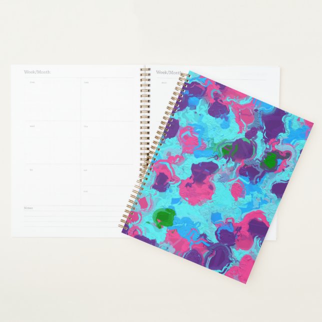 Mermaid Abstract Splatter Planner (Display)