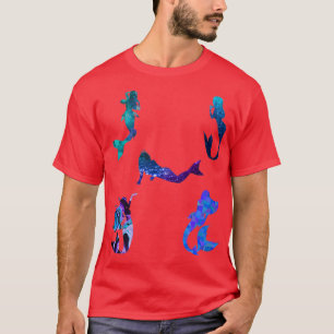 mermaid abstract whimsy design T-Shirt