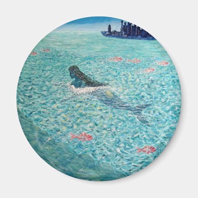 Mermaid against the Tide Magnet (Front)