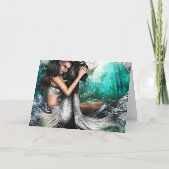Mermaid Allure Greeting Card (Front)