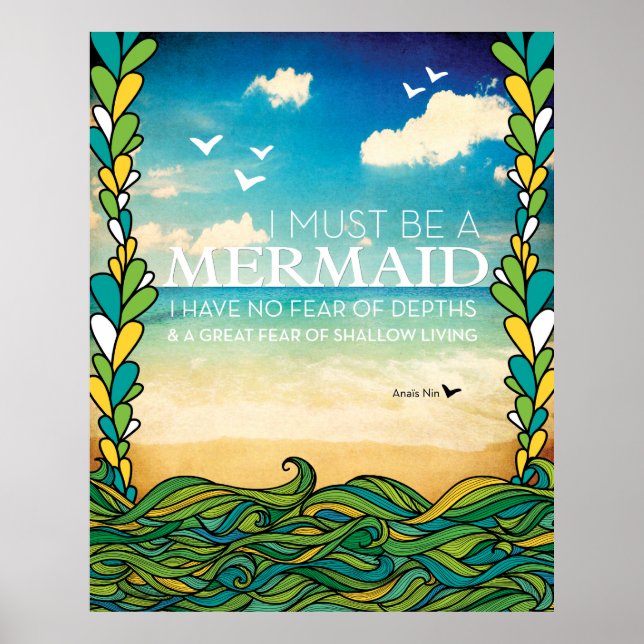 Mermaid - Anais Nin Poster (Front)
