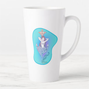 Mermaid and Anchor Latte Mug