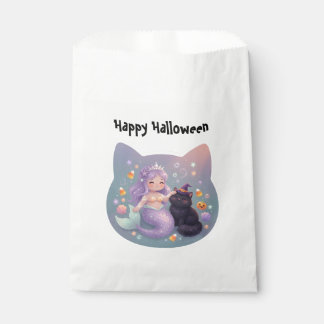 Mermaid and Cat Halloween Charm Favour Bag