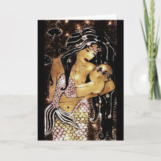 Mermaid and child Mothers Day Card